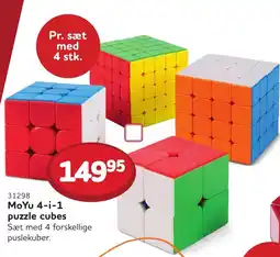 Buddy Leg MoYu 4-i-1 puzzle cubes tilbud