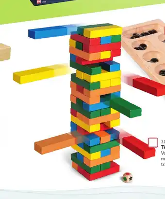 Buddy Leg Tower Brick Væltetårn med 54 store træklodser. tilbud