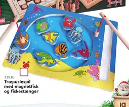 Buddy Leg Træpuslespil med magnetfisk og fiskestænger tilbud