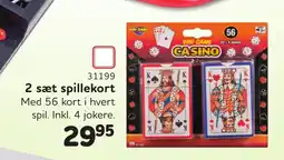 Buddy Leg 2 sæt spillekort tilbud