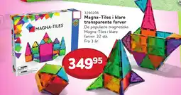 Buddy Leg Magna-Tiles i klare transparente farver tilbud