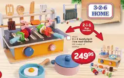 Buddy Leg 2-i-1 komfur/grill i træ med tilbehør tilbud