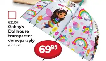 Buddy Leg Gabby's Dollhouse transparent domeparaply tilbud