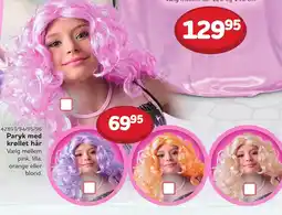 Buddy Leg Paryk med krøllet hår tilbud