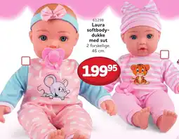 Buddy Leg Laura softbody- dukke med sut tilbud