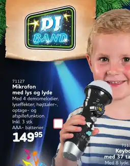 Buddy Leg Mikrofon med lys og lyde tilbud