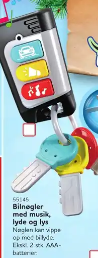Buddy Leg Bilnøgler med musik, lyde og lys tilbud
