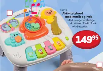 Buddy Leg Aktivitetsbord med musik og lyde tilbud
