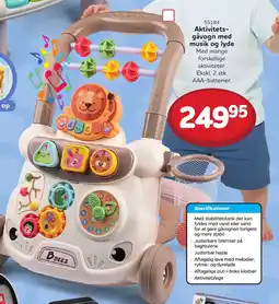 Buddy Leg Aktivitets- gåvogn med musik og lyde tilbud