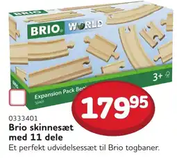 Buddy Leg Brio skinnesæt med 11 dele tilbud