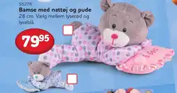 Buddy Leg Bamse med nattøj og pude tilbud