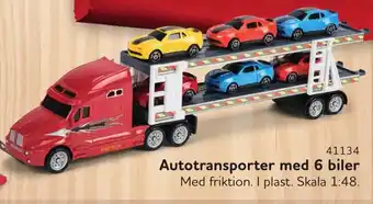 Buddy Leg Autotransporter med 6 biler tilbud
