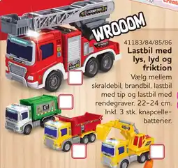 Buddy Leg Lastbil med lys, lyd og friktion tilbud