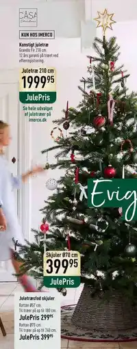 Imerco Kunstigt juletræ, DKK 1999.95 tilbud