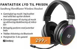 CBC Sandberg HeroBlaster Wireless Headset, DKK 299 tilbud