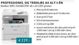 CBC Brother MFC-L8340CDW alt-i-én LED-printer, DKK 4129 tilbud