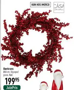 Imerco Bærkrans, DKK 199.95 tilbud