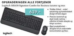 CBC Logitech MK650 Signature Combo for Business tastatur og mus, DKK 639 tilbud