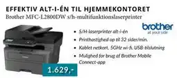 CBC Brother MFC-L2800DW s/h-multifunktionslaserprinter, DKK 1629 tilbud