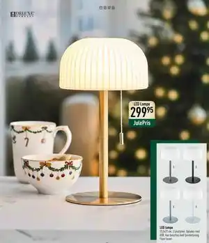 LED lampe, DKK 299.95