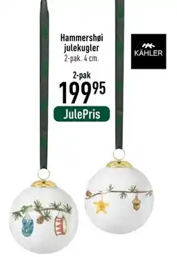 Imerco Hammershøi julekugler, DKK 199.95 tilbud