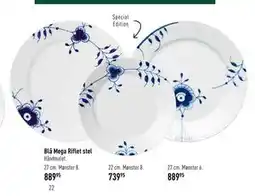 Imerco Blå Mega Riflet stel tilbud