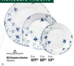 Imerco Blå Elements tallerken tilbud