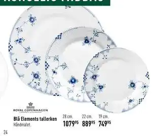 Blå Elements tallerken