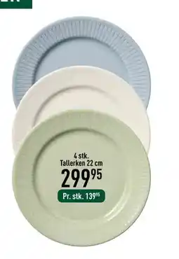 Imerco 4 stk. Tallerken 22 cm., DKK 299.95 tilbud