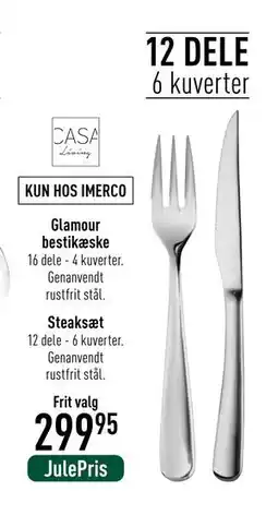 Imerco Steaksæt, DKK 299.95 tilbud