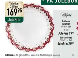 Imerco Guirlande tallerken, DKK 169.95 tilbud