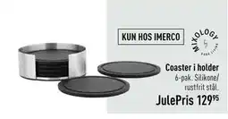 Imerco Coaster i holder, DKK 129.95 tilbud