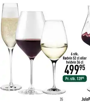 6 stk. Rødvin 52 cl eller hvidvin 36 cl, DKK 139.95