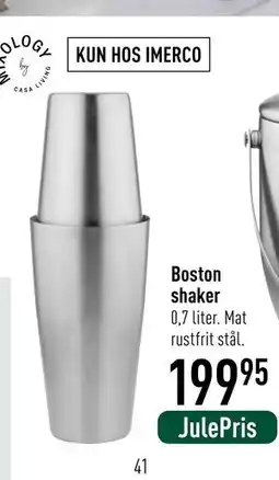Imerco Boston shaker, DKK 199.95 tilbud