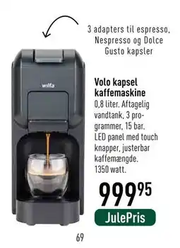 Imerco Volo kapsel kaffemaskine, DKK 999.95 tilbud