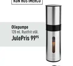 Imerco Oliepumpe, DKK 99.95 tilbud