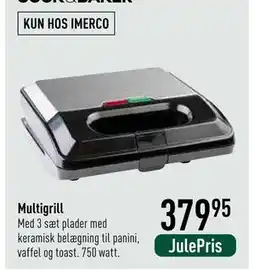 Imerco Multigrill, DKK 379.95 tilbud