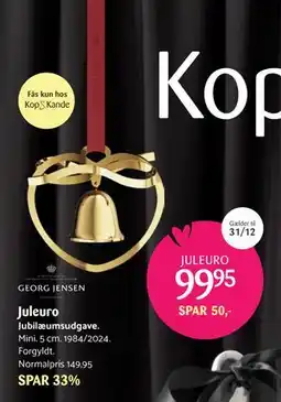 Kop & Kande Juleuro, DKK 99.95 tilbud