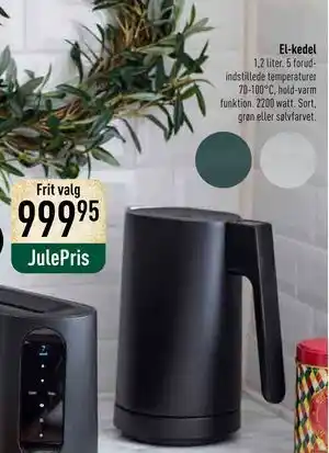 Imerco El-kedel, DKK 999.95 tilbud