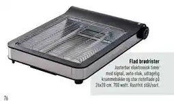 Imerco Flad brødrister, DKK 299.95 tilbud