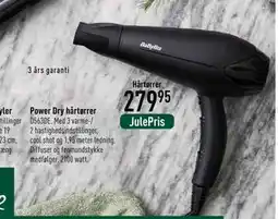 Imerco Power Dry hårtørrer, DKK 279.95 tilbud