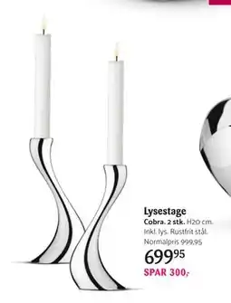 Kop & Kande Lysestage, DKK 699.95 tilbud