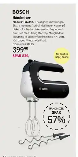 Kop & Kande Håndmixer, DKK 399.95 tilbud