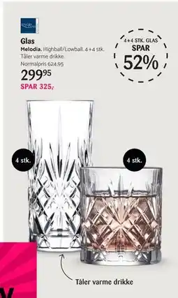 Kop & Kande Glas, DKK 299.95 tilbud