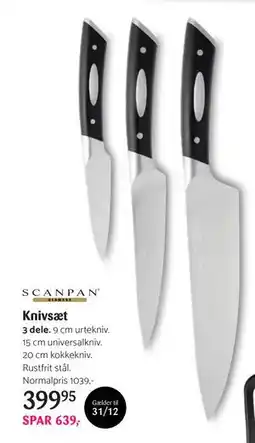 Kop & Kande Knivsæt, DKK 399.95 tilbud
