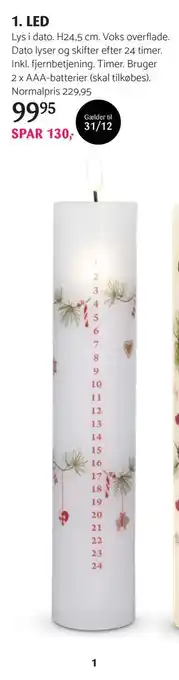 Kop & Kande LED, DKK 99.95 tilbud