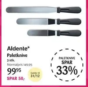 Kop & Kande Paletknive, DKK 99.95 tilbud