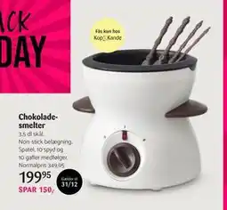 Kop & Kande Chokoladesmelter, DKK 199.95 tilbud