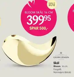 Kop & Kande BLOOM SKÅL 16 CM, DKK 399.95 tilbud