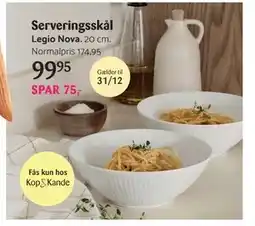 Kop & Kande Serveringsskål, DKK 99.95 tilbud